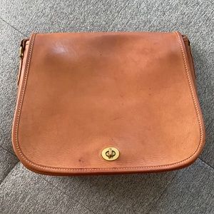 Vintage Coach ranch crossbody handbag british tan